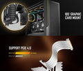 Antec Antec Adjustable Vertical Bracket with 200mm High Performance PCI-E Riser Cable. New 2024. White Universal Case support