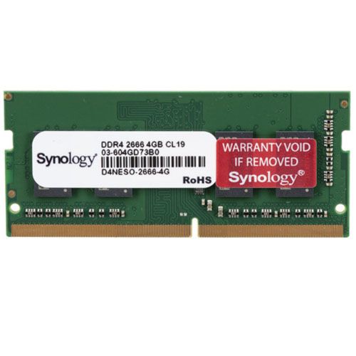 Synology RAM D4NESO-2666-4G for DS2419+, DS1819+, DS1618+, DVA3219, DS220+, DS720+,DS920+,DS420+, DS224+, DS423+
