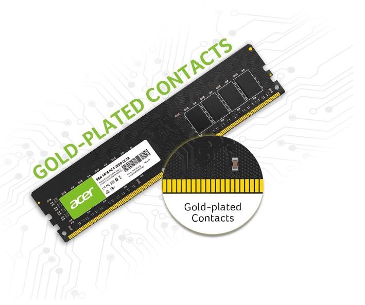 ACER UD100 8GB 3200mhx range of desktop DRAM modules frequencies up to 3200 MHz