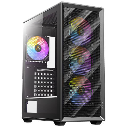 Antec Antec AX85 ARGB ATX,mATX, 4x ARGB, 360mm Radiator Front, GPU 340mm.  Mid-Tower Gaming Case