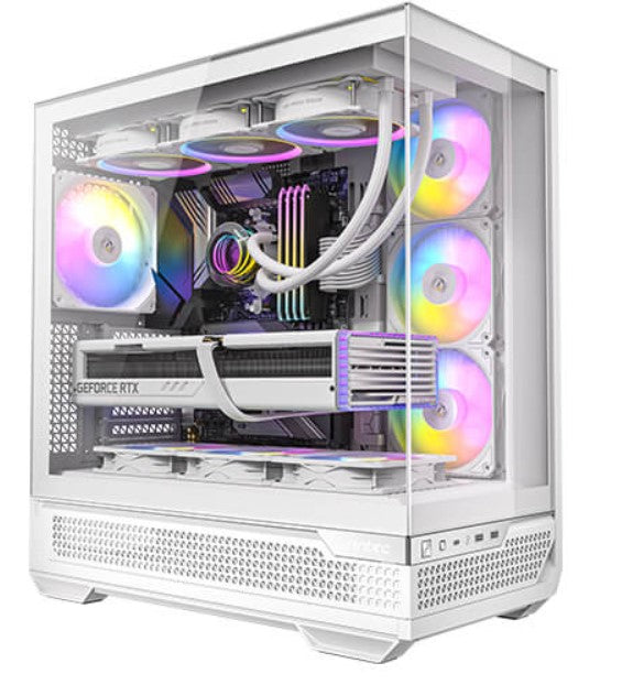 Antec Antec C7-ARGB ATX,E-ATX Panoramic 270 View, USB-C, 4x ARGB PWM Fans. Side Radiator. RTX 5090, 9700x Back Connect MBs, F