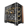 Antec Antec C8 CURVE Wood E-ATX, ATX Seamelss View Front and Side, USB-C, 4mm Tempered Glass, 360mm liquid cooler top, bottom