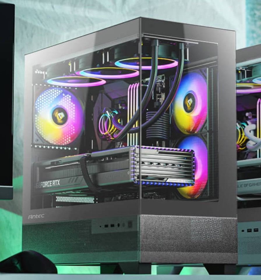 Antec Antec CX500M ARGB Seamless  mATX, ITX, USB-C, Up to 6 Fans. 3 x ARGB included (2x Front Right, 1 x Rear). Gaming Case