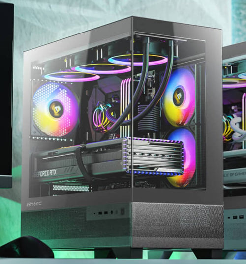 Antec Antec CX500M ARGB Seamless  mATX, ITX, USB-C, Up to 6 Fans. 3 x ARGB included (2x Front Right, 1 x Rear). Gaming Case