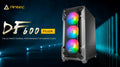 Antec (LS) Antec DF600 FLUX ATX,  5 x120mm Fans Included, 3x ARGB  2x PWM + Fan Controller, Tempered Glass Side, 2x USB 3.0 H