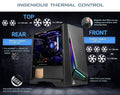Antec Antec DP301M mATX, ARGB Front LED, Tempered Glass, Up to 6x 120mm Fans, preinstalled 1x 120mm Fan, CPU 160mm,  GPU 360m