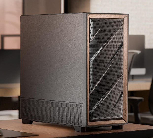 Antec Antec Flux SE ATX, E-ATX, matx, Walnut Wood Trim Solid Side Panel, 5 x PWM Fans, Multi-Direction Vent design, Removable
