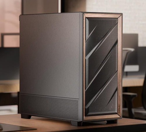 Antec Antec Flux SE ATX, E-ATX, matx, Walnut Wood Trim Solid Side Panel, 5 x PWM Fans, Multi-Direction Vent design, Removable