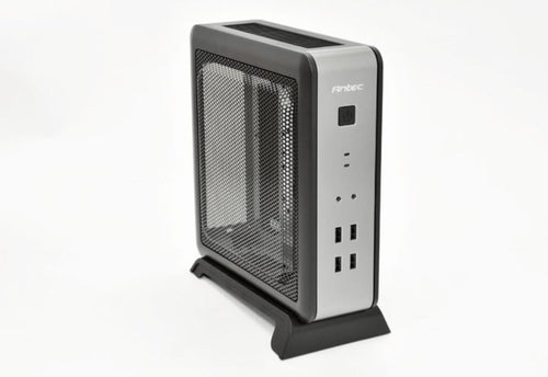 Antec (LS)Antec ISK110-VESA ITX MB, Slim Form Factor case with External 90w PSU. 2 x USB 3.0 and 2 x USB 2.0. HD Audio. VESA 