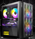 Antec Antec NX200M RGB m-ATX, ITX Case, 3x RGB Fan. Large Mesh Front for excellent cooling, Side Window, Radiator 240mm. GPU 