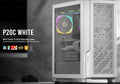 Antec Antec P20C White, ATX, E-ATX, ATX, USB-C, Cable management , 4x HDD or SSD , 375mm GPU, 170mm CPU  3x PWM white 12 CM F