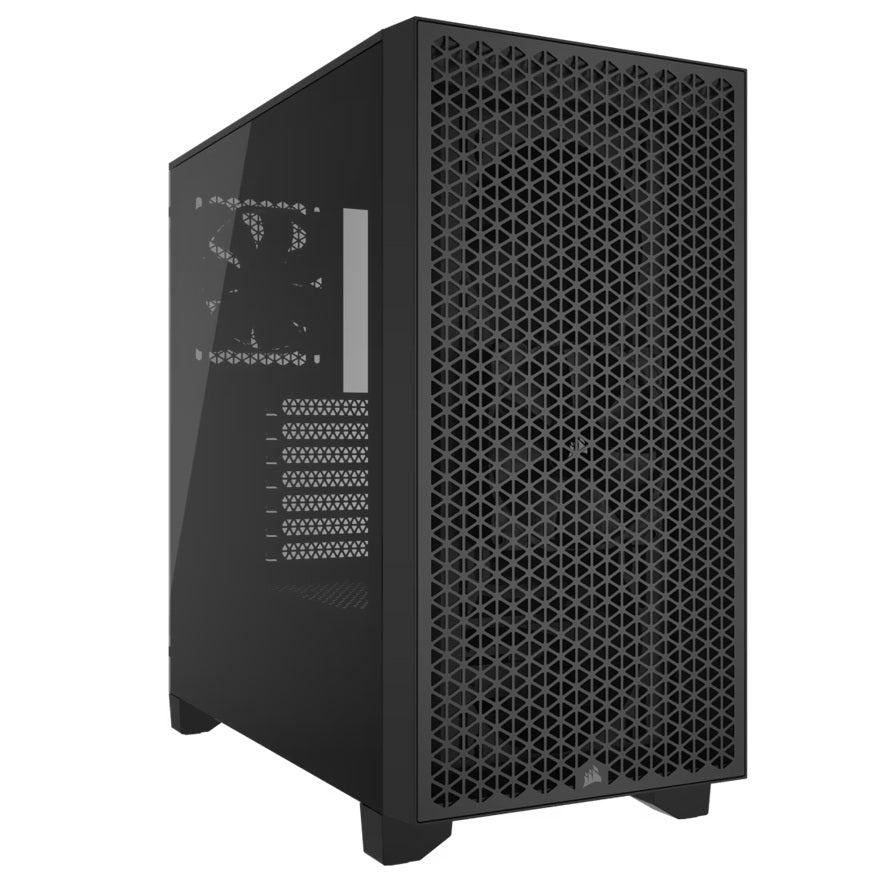 Corsair Corsair 3000D AIRFLOW Mid-Tower PC Case - Black, Steel, Tempered Glass, ATX, 7 Slots, 360mm GPU, 170mm CPU, 2yr wty