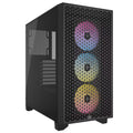 Corsair Corsair 3000D RGB AIRFLOW Mid-Tower PC Case - Black, ATX, 360 GPU, 170 CPU cooler, 220 PSU, 3x AR120 RGB, 2x USB-A 3.