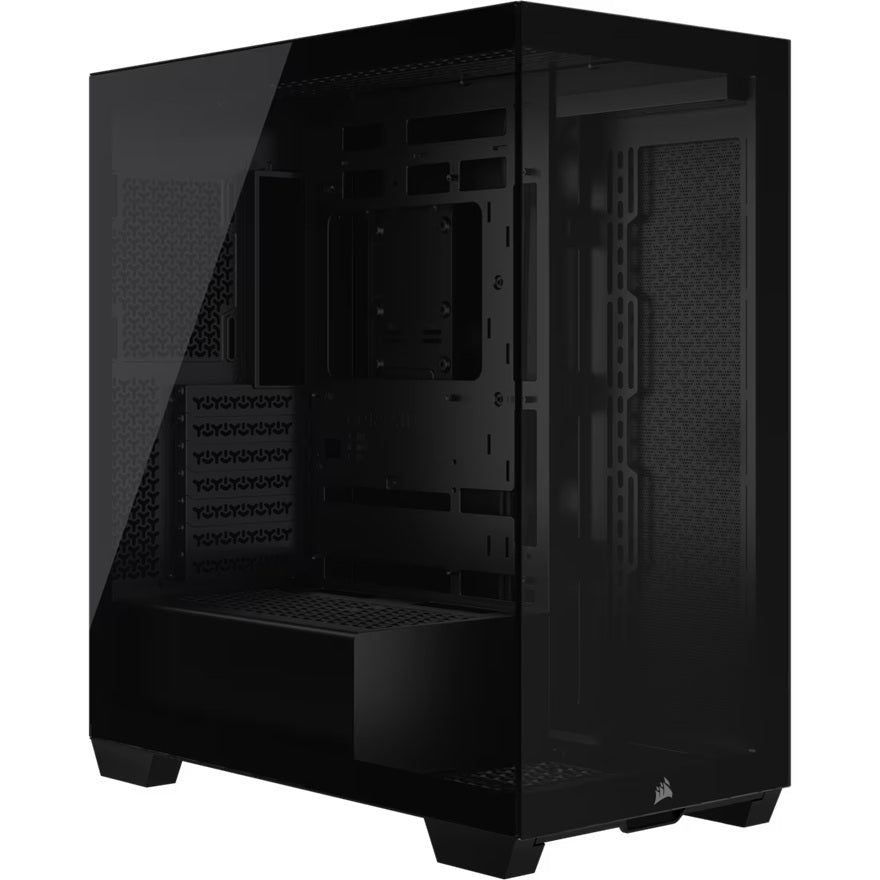 Corsair Corsair 3500X Mid-Tower PC Case - Black, Steel, Tempered Glass, ATX/E-ATX, 7 Slots, 425mm GPU, 170mm CPU, 2yr wty