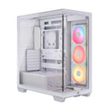 Corsair Corsair 3500X LX-R RGB iCUE LINK Mid-Tower PC Case - White, E-ATX, Side 360mm Rad, Glass Panels, USB-C, RS ARGB Fans,