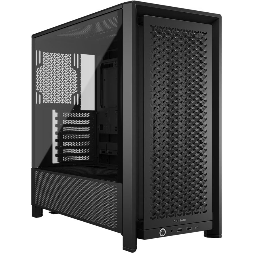 Corsair Corsair FRAME 4000D Modular Mid-Tower PC Case - Black, ATX, 430mm GPU, 170mm CPU cooler, 360mm rad, 1x HD Audio, 1x U