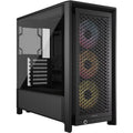 Corsair Corsair FRAME 4000D RS ARGB Modular Mid-Tower PC Case - Black, ATX, 430mm GPU, 170mm CPU cooler, 220mm PSU, 360mm rad