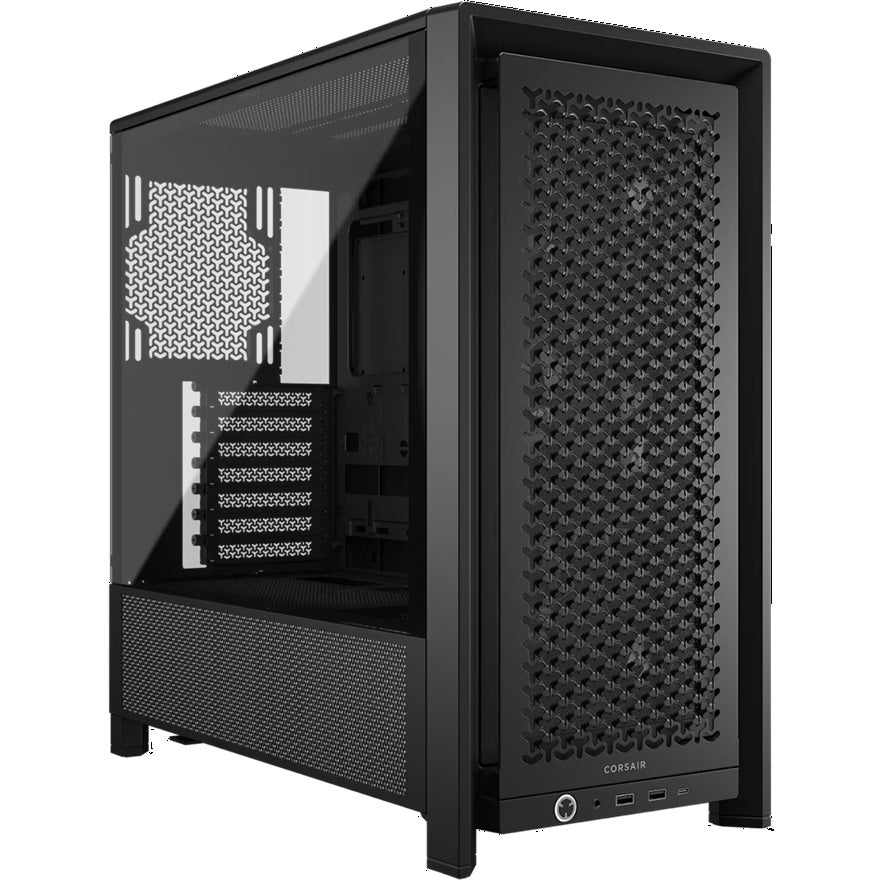 Corsair Corsair FRAME 4000D RS Modular Mid-Tower PC Case - Black, ATX/E-ATX, TG panel, RS fans, 430mm GPU, 170mm CPU clr, 360