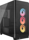 Corsair Corsair FRAME 4500X LX-R RGB LINK Panoramic Glass Mid-Tower PC Case Black: up to 460mm GPU, 360mm radiators, rich I/O