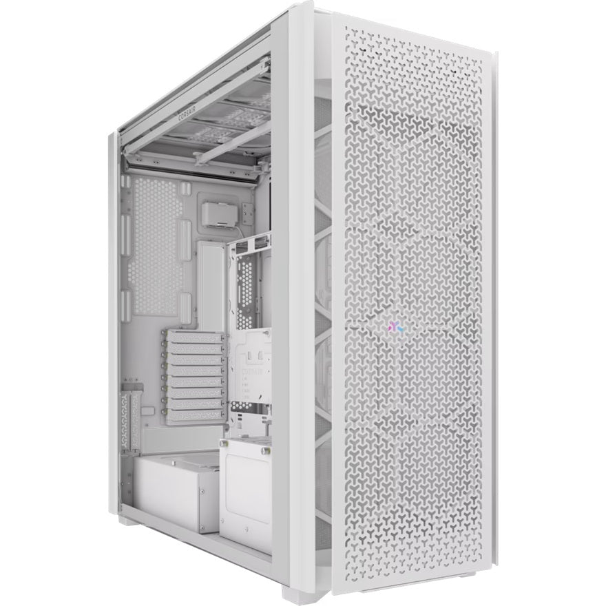 Corsair Corsiar 9000D RGB AIRFLOW Super Full-Tower PC Case - WHITE, RGB, Tempered Glass, 580mm GPU, 180mm CPU, up to 480mm ra