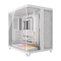 Corsair Corsair AIR 5400 LX-R RGB iCUE LINK Triple Chamber Mid-Tower PC Case - White; ATX/E-ATX; 467x470x340mm; TG; 360GPU; 1