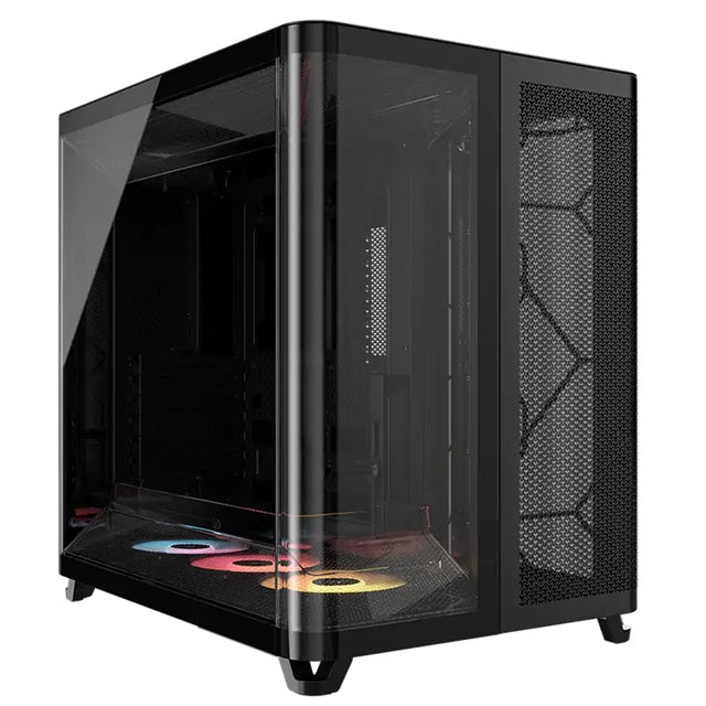 Corsair Corsair AIR 5400 RS-R ARGB Mid-Tower ATX Case - Black, Triple-Chamber, 360mm Rad Support, Glass Panels, USB-C, ATX/E-