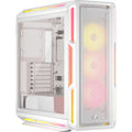 Corsair Corsair iCUE LINK 5000T LX RGB Mid-Tower High-Performance PC Case - White, ATX, 450mm GPU, 170mm CPUcooler, 360mm rad