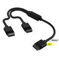Corsair Corsair iCUE LINK Cable, 1x 600mm Y-Cable with Straight connectors, Black