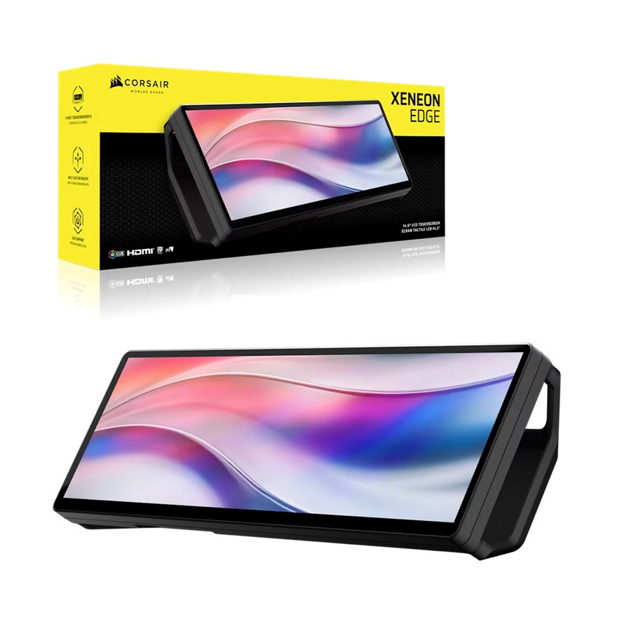 Corsair Corsair XENEON EDGE 14.5" LCD Touchscreen, 2560x720@60Hz, HDMI/USB-C, 5-point touch, magnetic mount, detachable stand