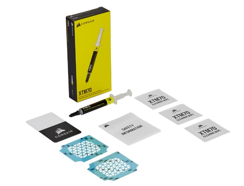 Corsair Corsair XTM70 Extreme Performance Thermal Paste, Thermal Grease. 3 Grams with Easy Applicator and cleaning Wipes.