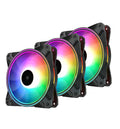 DEEPCOOL DeepCool CF120 PLUS 3 in 1 (3-Pack) Customisable Addressable RGB LED Lighting 3 PACK, Fan Dimension 120×120×26.5 mm(