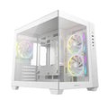 DEEPCOOL DeepCool CG330 3F WH M-ATX, Support BTF back-plug motherboard, USB3.0 x1,USB2.0 x2,Audio x1,Pre-installed with 3 PWM