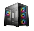 DEEPCOOL DeepCool CG530 4F ATX Case, Tempered Glass, 4 Pre-Instaled Fans, USB3.0×2、Gen2 Type-C x1、Audio/Mic×1, Cable,  Suppor