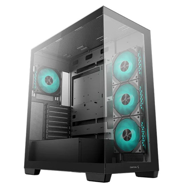 DEEPCOOL DeepCool CG580 4F Panoramic ATX Mid-Tower Case, 4 x Pre Installed Fans Single Chamber, Support Up to 2x 360mm Radiat