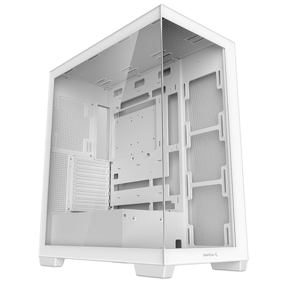 DEEPCOOL DeepCool CG580 White Panoramic ATX Mid-Tower Case, Up to 2x 360mm Radiators, 9x120mm Fans. Front 2x USB3.0, Audio I/