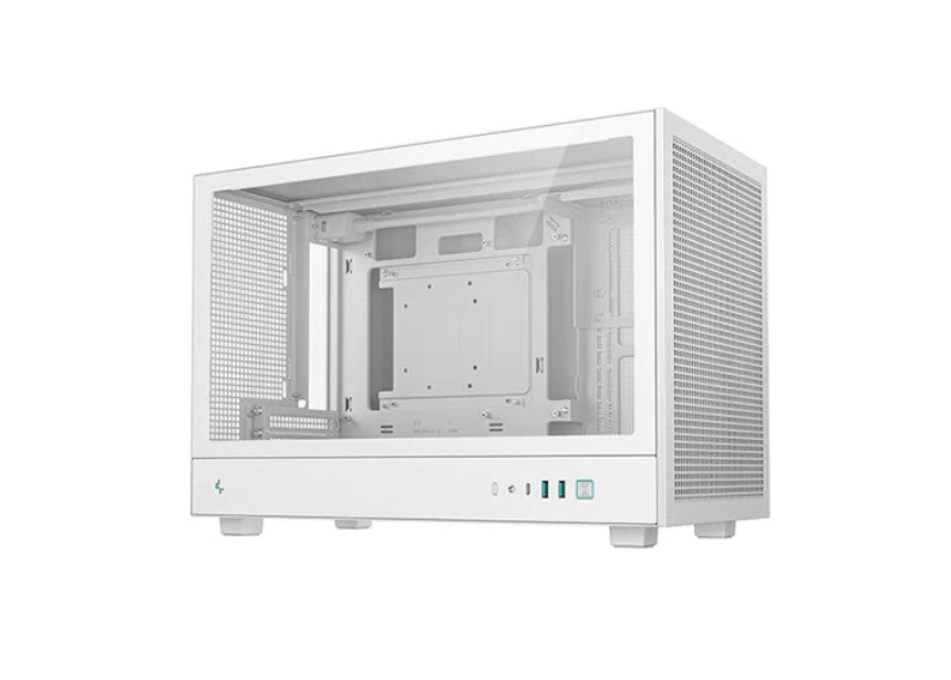 DEEPCOOL DeepCool CH260 WH M-ATX Case, Extremely Portable Size，Abundant Airflow Ventilation，Mesh and Glass panels，Up to 360mm