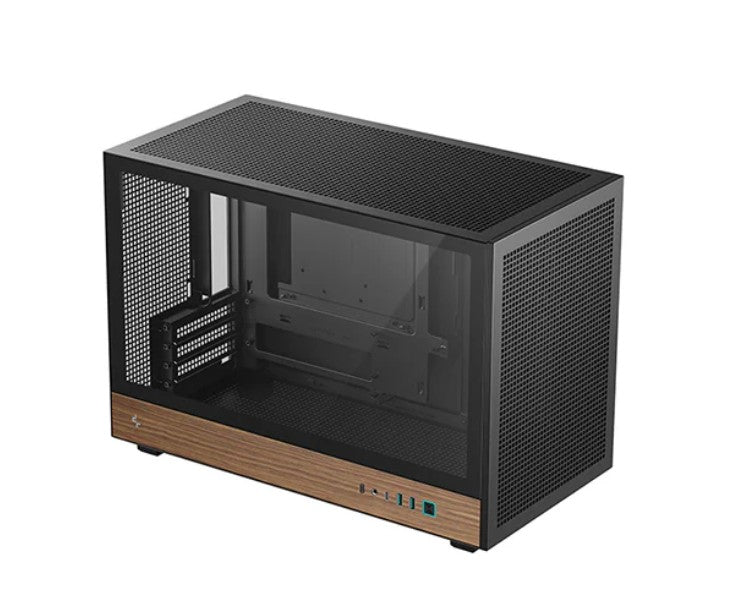 DEEPCOOL DeepCool CH260 Wood High Airflow Compact Micro-ATX Wood Grain Case.USB3.0×2、Gen2 Type-C x1、Audio/Mic×1