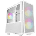 DEEPCOOL DeepCool CH360 Digital White Micro ATX Case, Digital Status Display, Tempered Glass Window,1x USB 3.0, 1x USB-C, HD 