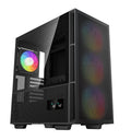 DEEPCOOL DeepCool CH560 DIGITAL High Airflow Mid-Tower ATX Case, Digital Status Display, Magnetic Hybrid Mesh, 3 Pre-Installe