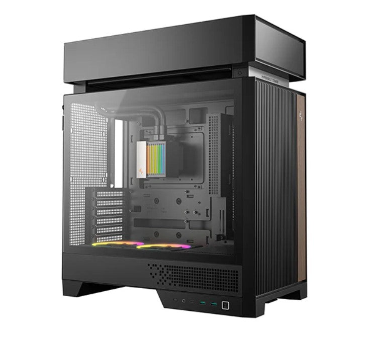 DEEPCOOL DeepCool CL6600 Innovative Compartmentalised ATX Case, Pre-installed 360mm Liquid Cooler, Up To 388mm GPUs, BTF, 7 E
