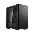 DEEPCOOL DeepCool MACUBE 110 Black Minimalistic Micro-ATX Case, Magnetic Tempered Glass Panel, Removable Drive Cage, Adjustab