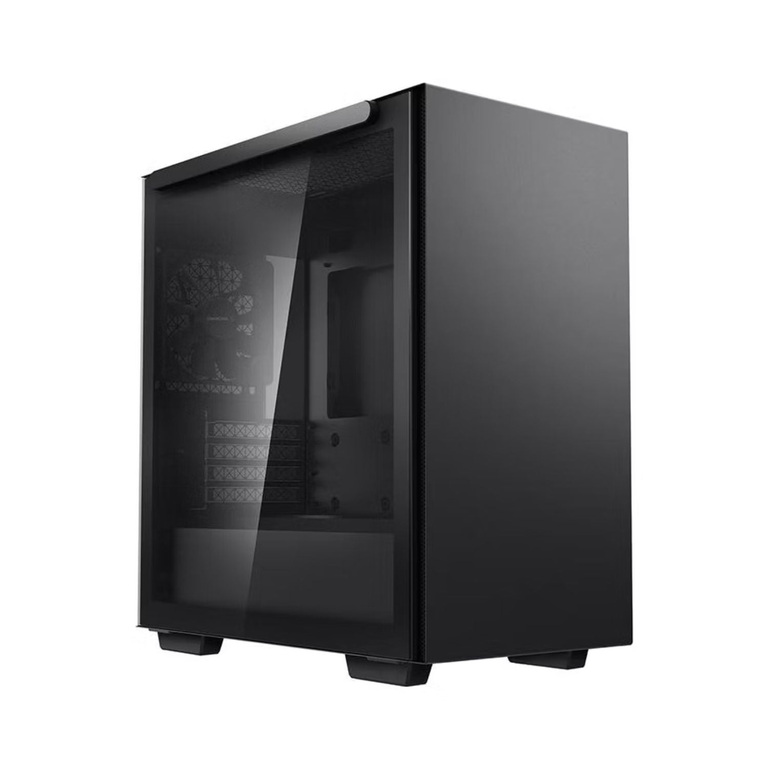 DEEPCOOL DeepCool MACUBE 110 Black Minimalistic Micro-ATX Case, Magnetic Tempered Glass Panel, Removable Drive Cage, Adjustab