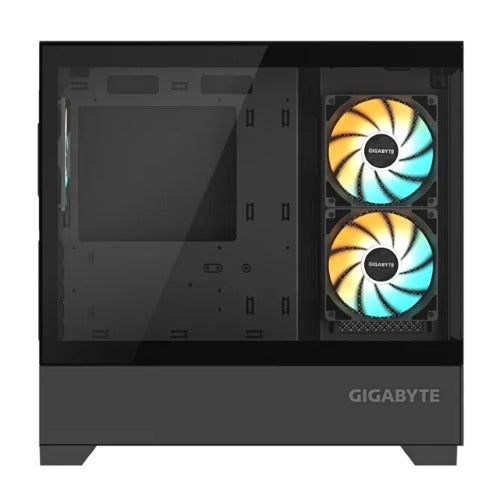 Gigabyte (LS) Gigabyte C201 PANORAMIC, Mid Tower, mini-ITX/m-ATX, Black, H431x W242x D430 mm, 5 Slots, USB 3.0 x2, H=502 W=31