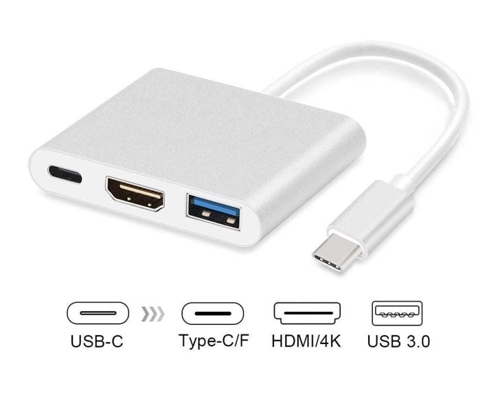 8ware 8Ware USB Type-C to HDMI Adapter Cable with Type-C Charging Port - Up to 60W