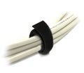 8ware 8Ware 25m x 12mm Velcro Wide Cable Tie Hook  Loop Continuous One Sided Self Adhesive Fastener Sticky Tape Roll Black