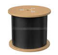 8ware 8Ware 350m CAT6A UTP LAN Network Cable Roll 24AWG PVE HDPE 7.4mm UV Stabilised Jacket Wooden Reel Outdoor Black