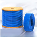 8ware 8Ware 350m CAT6A Ethernet 24AWG 30V LAN Stranded Core Cable Roll Bare Copper Twisted Core PVC Jacket on Reel Box Blue >