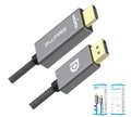 8ware 8ware 2m DisplayPort DP to HDMI 1.4v Male to Male Adapter Converter Cable Retail Pack 1080P Nylon Braide for Video Card