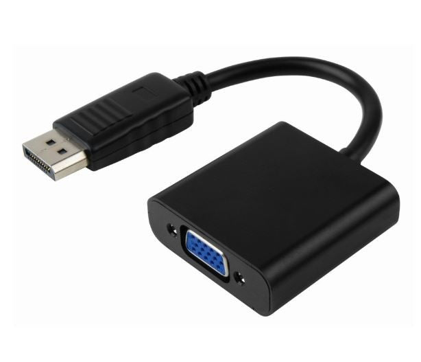 8ware 8ware DisplayPort DP to VGA Adapter Converter Cable 20cm - Male to Female for Desktop Computer Laptop PC Monitor Projec