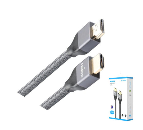 8ware 8Ware Premium HDMI 2.0 Cable 5m Retail Pack 19 pins Male to Male UHD 4K HDR High Speed Ethernet ARC Gold Plated for TV 